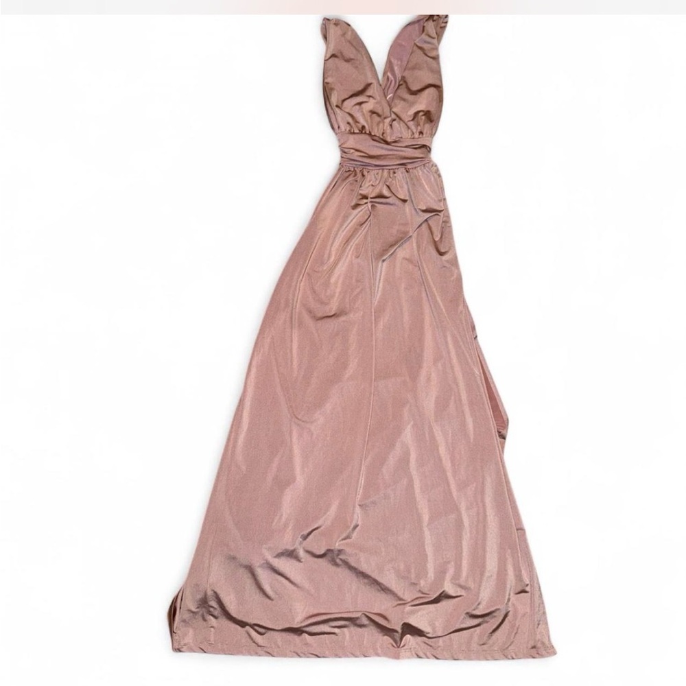 Windsor Backless Mauve Dress